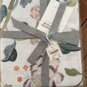 Anthropologie Cotton-Slub Shower curtain-Hattie